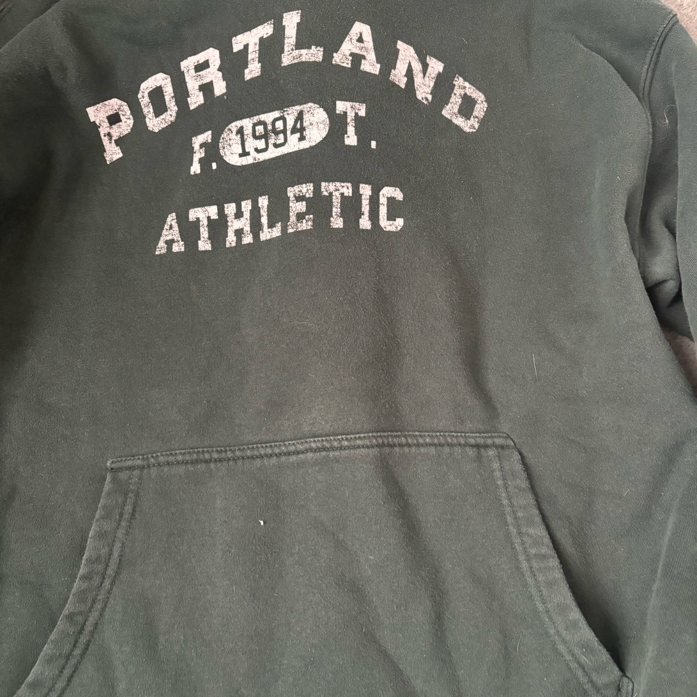 Garage green Portland oversized comfy hoodie